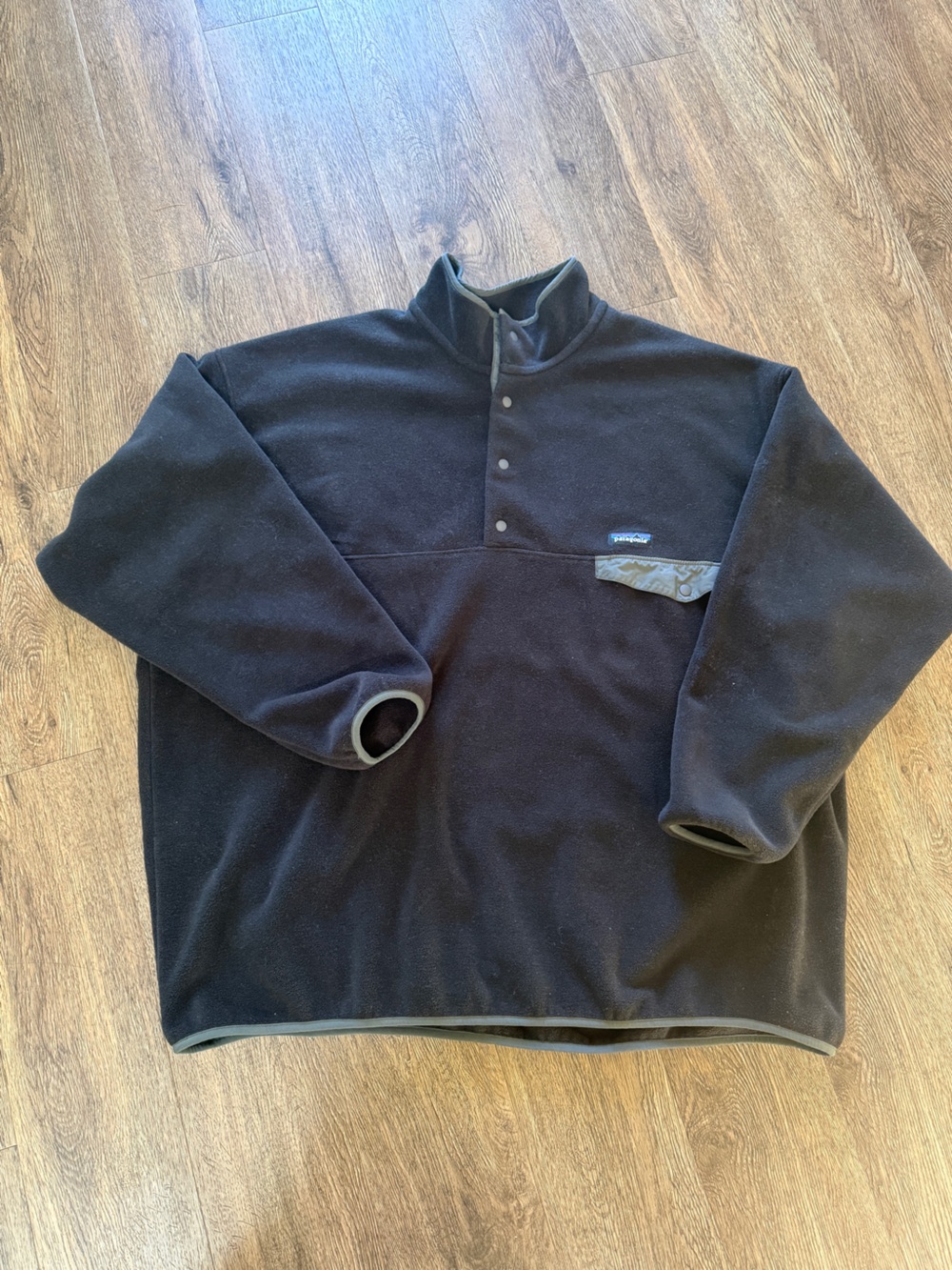 Patagonia Black Lightweight Fleece Pullover Jacket